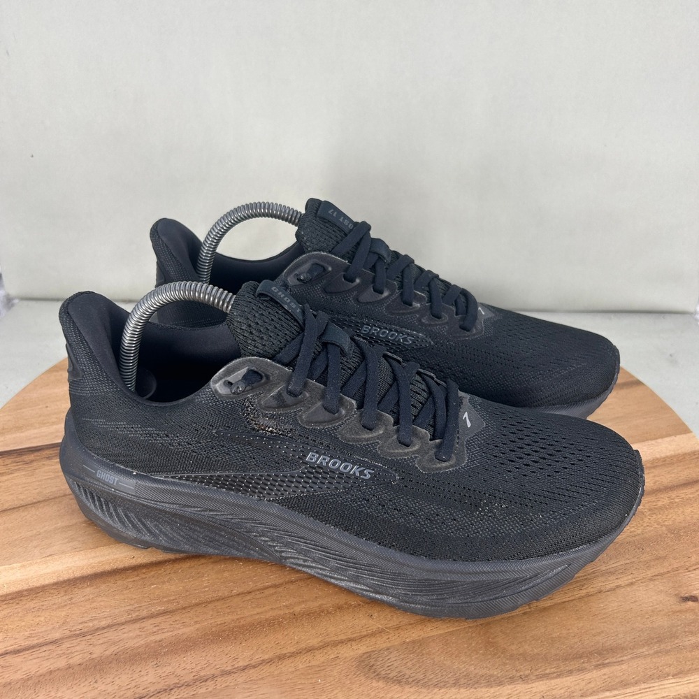 Brooks Ghost 17 Mens Running Shoes Black Black Ebony 1104421D020 Size 9 D